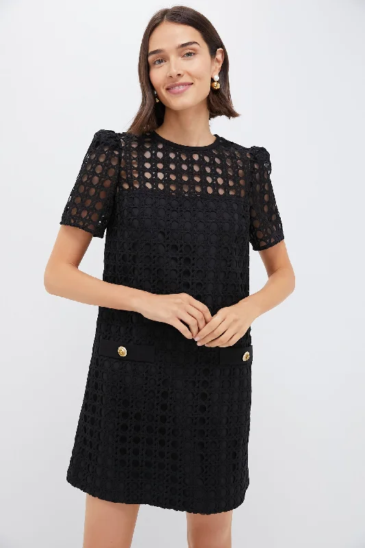 Big Discounts Black Cane Lace Janelle Dress