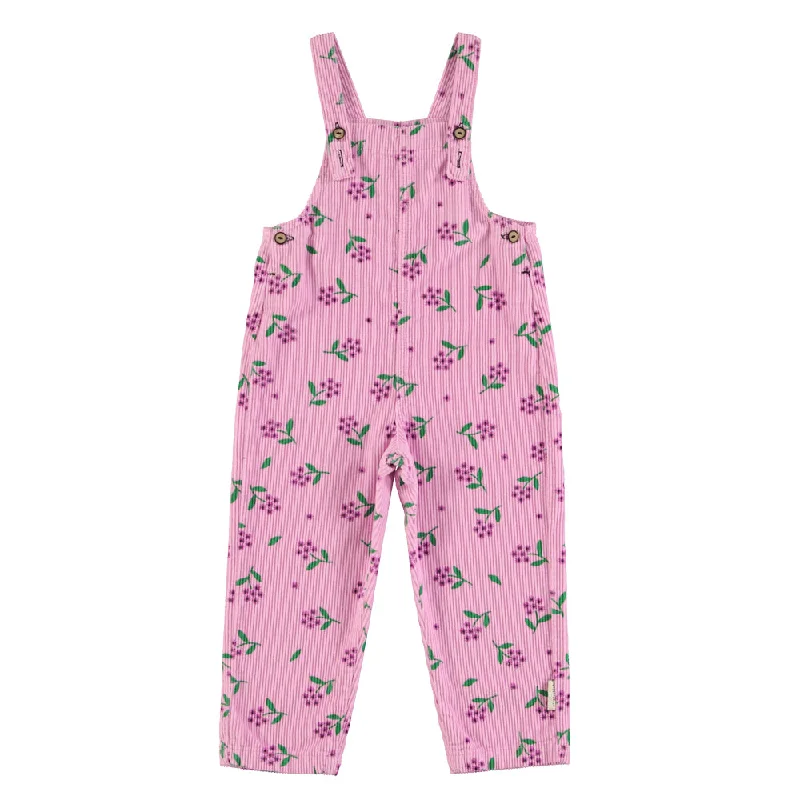 Must-Have Deals Dungarees | Pink corduroy w/ flowers allover