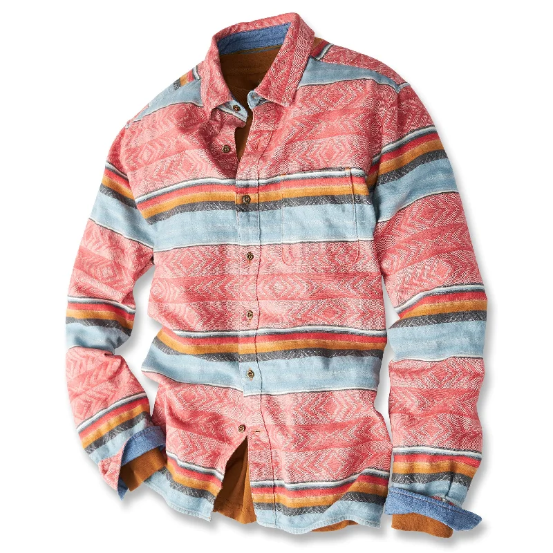 Deal Zone Territory Ahead Men's Tall Standing Rock Flannel Shirt Salmon Large