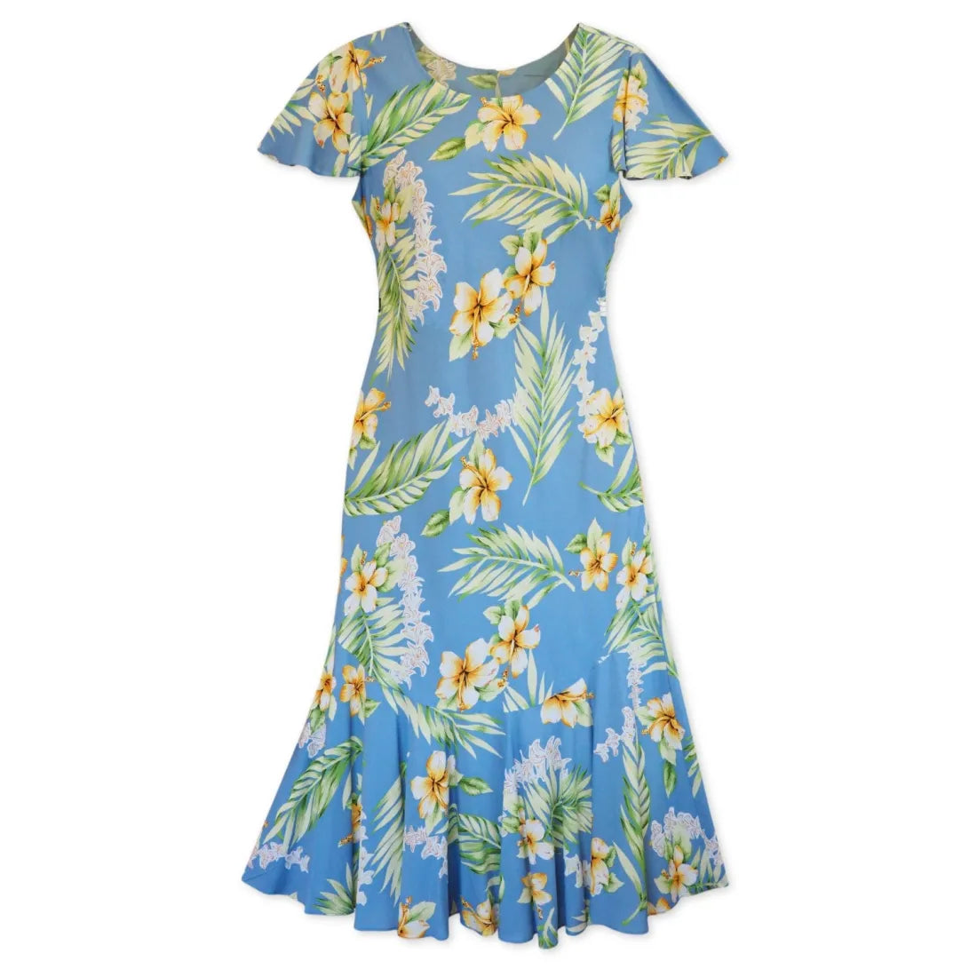 Epic Deals Atoll Blue Malia Hawaiian Dress