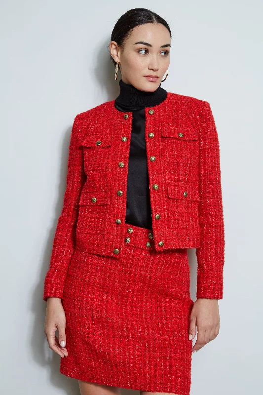 Exclusive Offers French Tweed Button Jacket