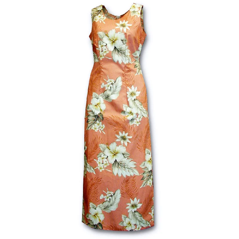 Don’t Miss Out Floral Garden Peach Long Tank Dress