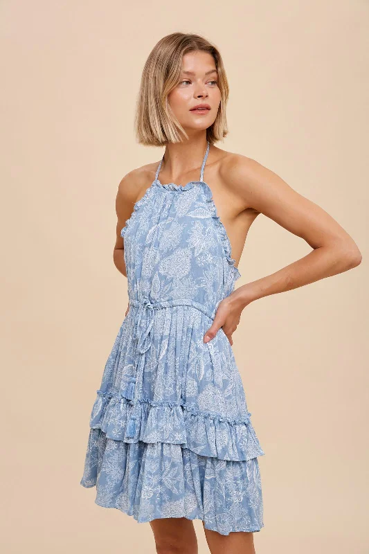 Special Price Hallie Halter Dress
