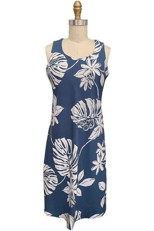 Deal of the Day Tiare Fest Blue Tank Dress