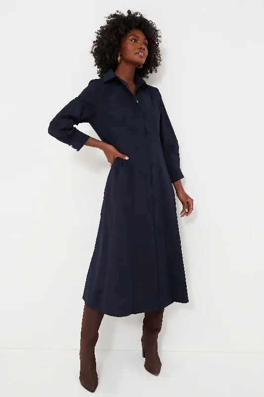 Huge Discounts Dark Navy Briana Midi Dress