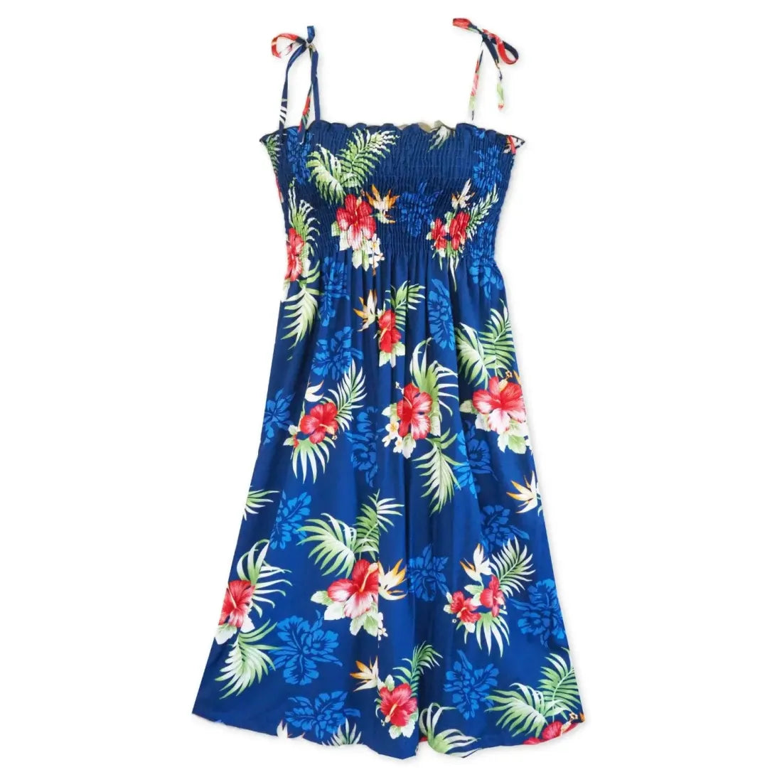 Time-Limited Offer Passion Navy Blue Moonkiss Hawaiian Dress