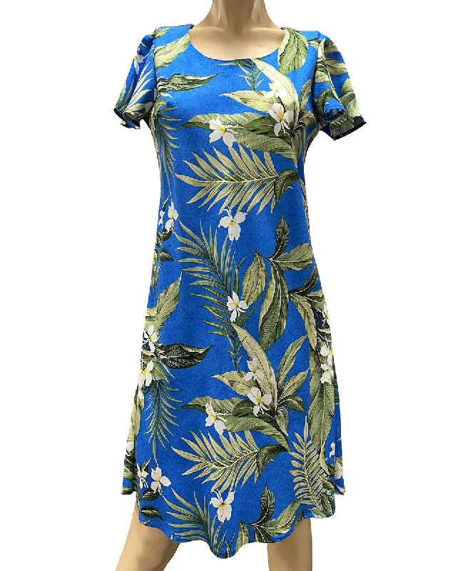 Major Savings White Ginger Peri A-Line Dress with Cap Sleeves