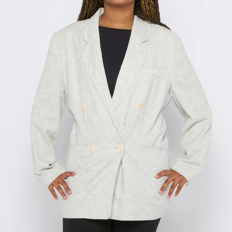 Today’s Special Wool Mix Double Breasted Blazer - L