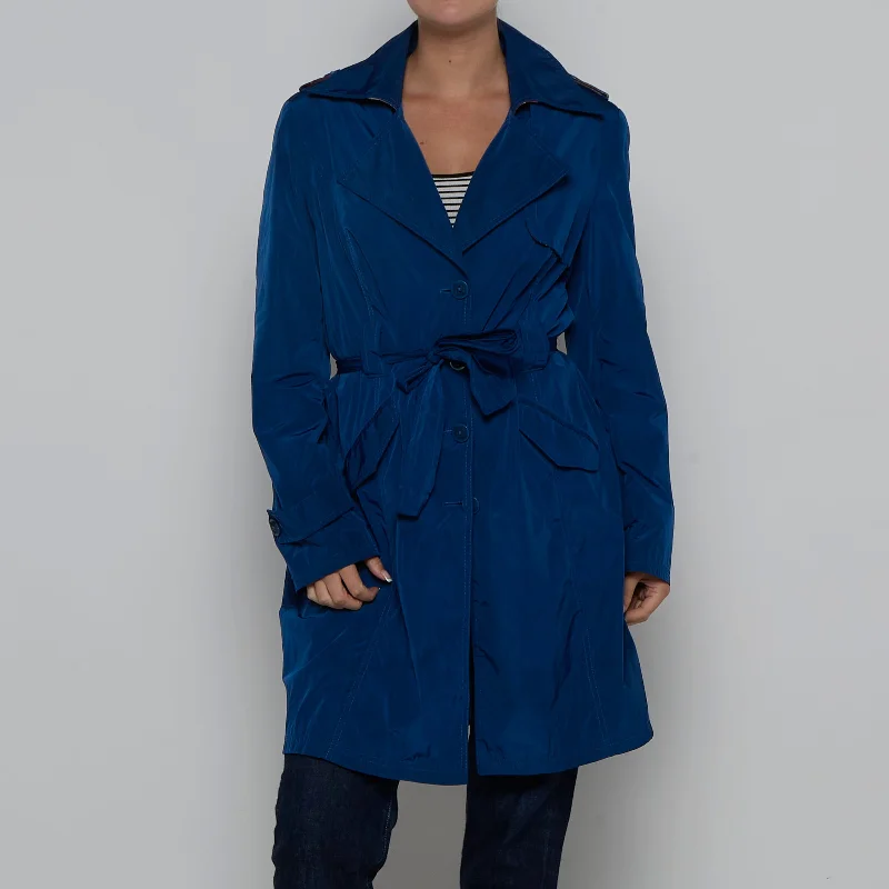 Instant Savings Blu Gaya Trench Coat - L