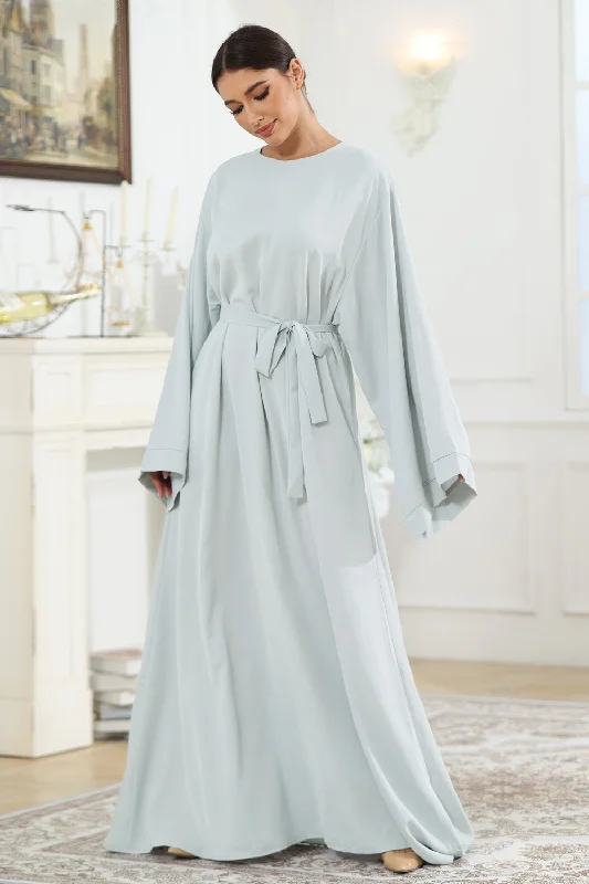 TIME-Limited Offer Kimono Sleeve Tie Waist Maxi Resort Dress