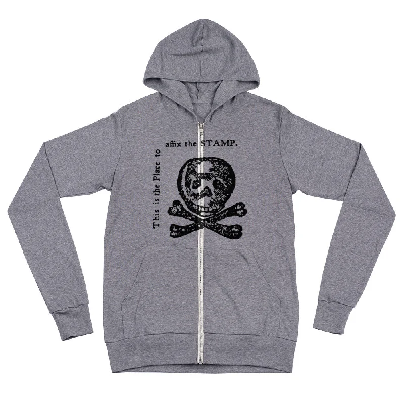 Take Advantage Stamp Act Unisex Tri-Blend Lightweight Zip Hoodie