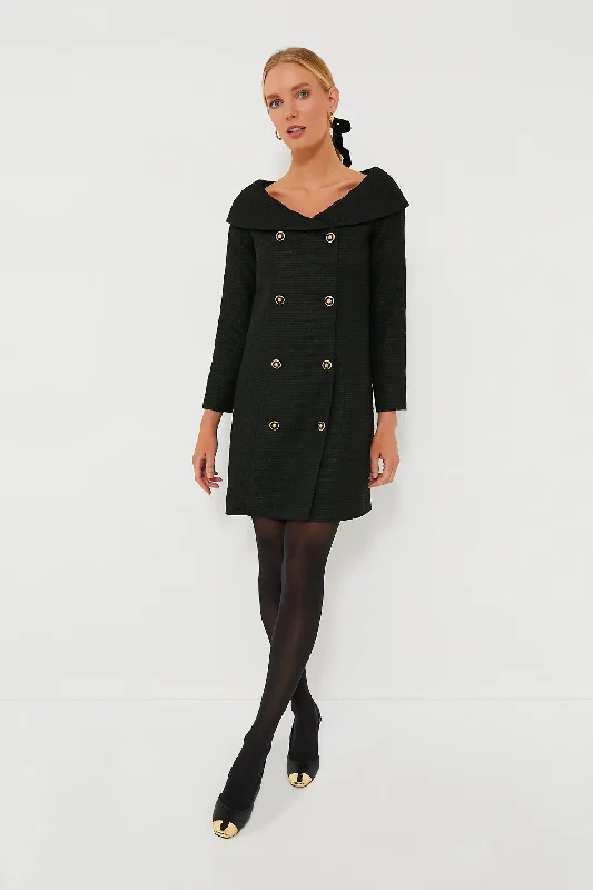 Weekend Deal Black Tweed Blanche Dress