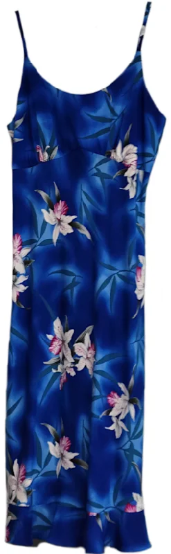 Don't Miss Spaghetti Strap Dress Midnight Orchid Blue