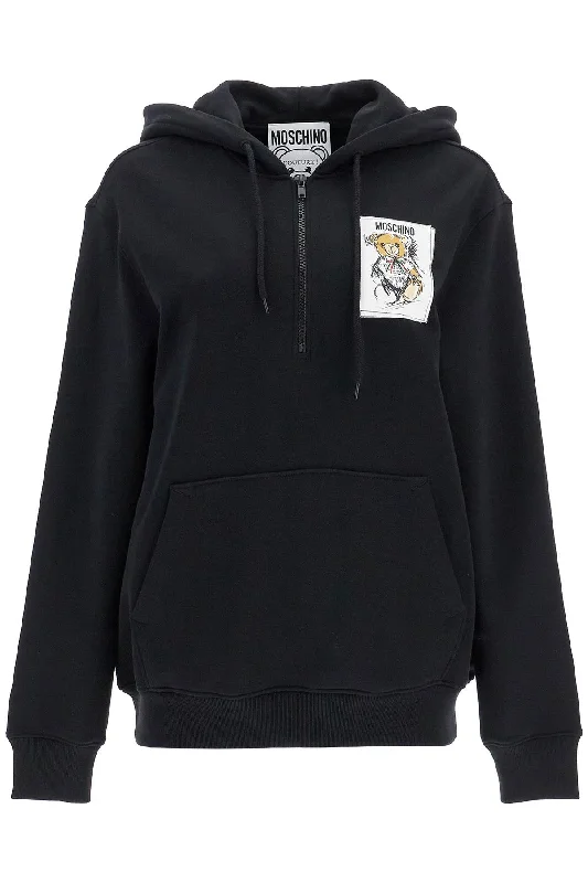 Lowest Price Hooded Teddy Bear Sweatshirt  - Black