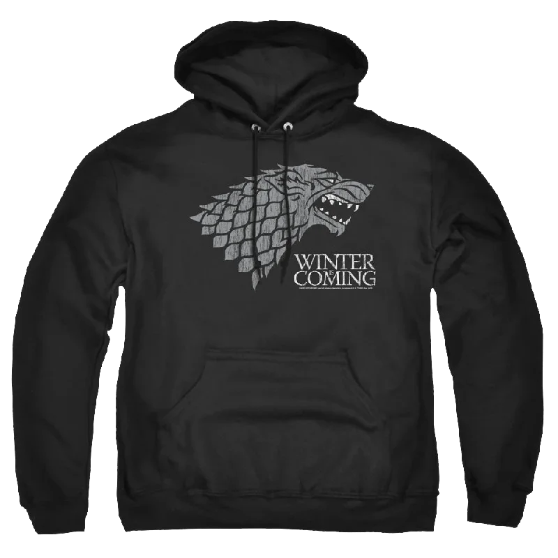 Loyalty Reward Game of Thrones Stark Winter Is Coming On Black - Pullover Hoodie