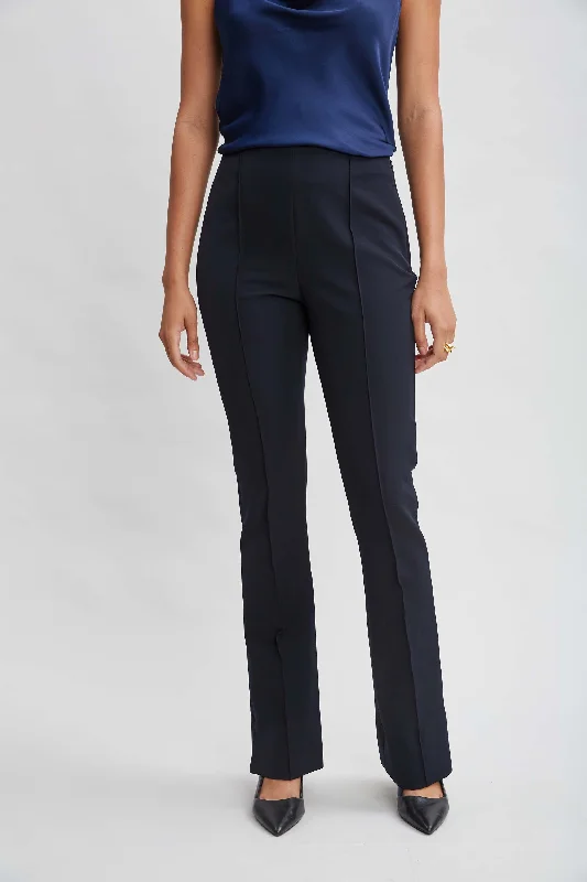 Extra Savings Crepe Seam Slit Flare Pant
