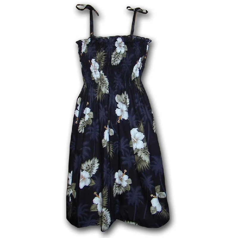 Midnight Sale Kilauea Black Spaghetti Tube Dress