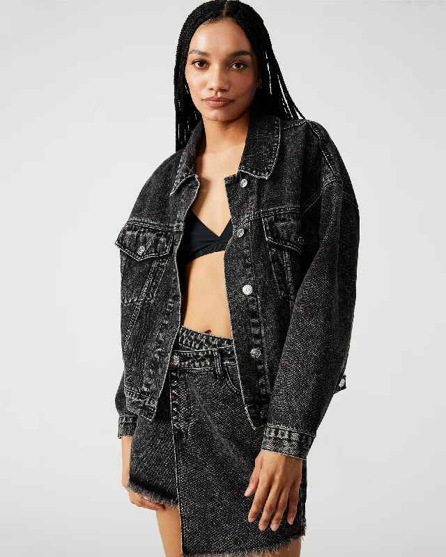Special Discount SIENNA DENIM JACKET BLACK